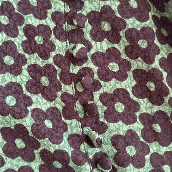 Urban Outfitters | UO Tayla Printed Button-Front Skirt - Picture 4 of 4